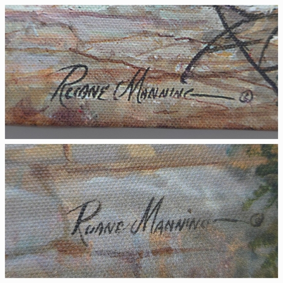 Ruane Manning Mediterranean Tropical Cafe Canvas Print Wall Art (Set of 2) 11x11 - Picture 7 of 7